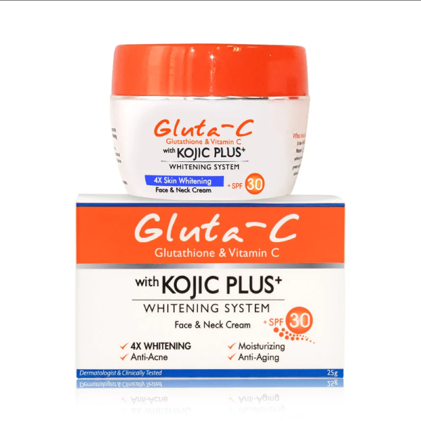 Gluta-C Kojic Plus+ Whitening Face and Neck Cream SPF30 (25g)