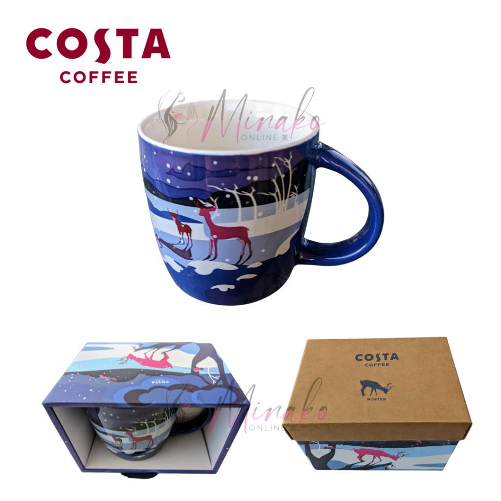 Costa Coffee Winter Ceramic Mug Limited Edition Boxed 340 ml 12 fl oz Cup