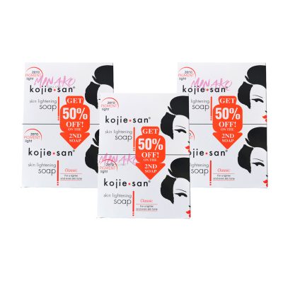 3 x Kojie San Skin Lightening Soap Double Packs (6 x 135g)