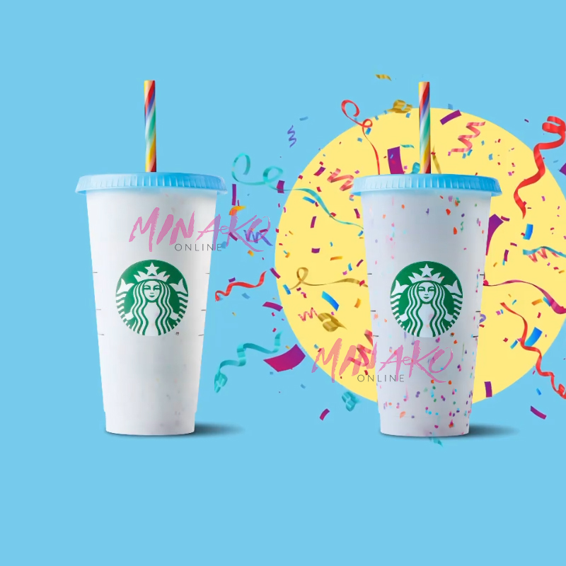 Starbucks Starbucks Glittler or Colour Changing Cup With Straw 