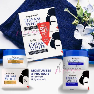Kojie San Dream White Anti Aging Set - Soap, Day Cream, Night Cream